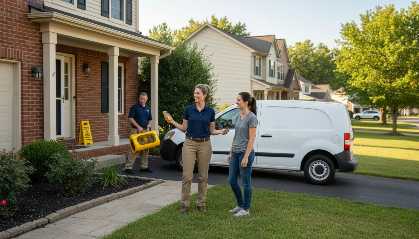 Residential water damage restoration in Pine Grove, PA